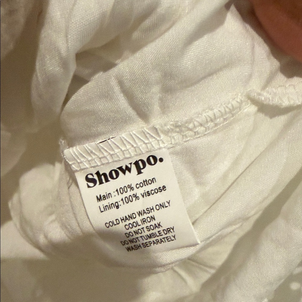 Showpo Chic Cream Long Sleeve Dress - Picture 5 of 8
